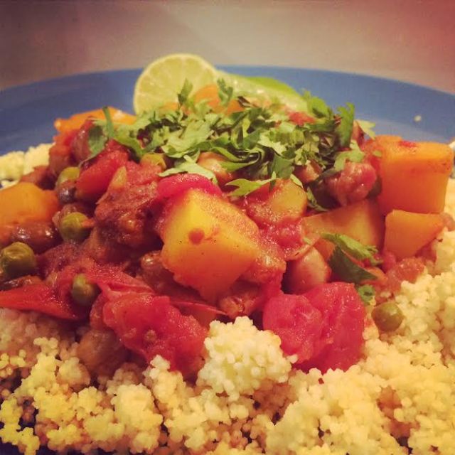 Chickpea & Squash Chili - plate!